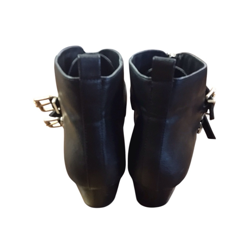 Who What, Wear Zip Buckle Black Ankle Boots Size 9 - Picture 2 of 8